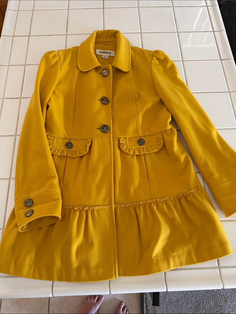 HYDRAULIC yellow peacoat XL